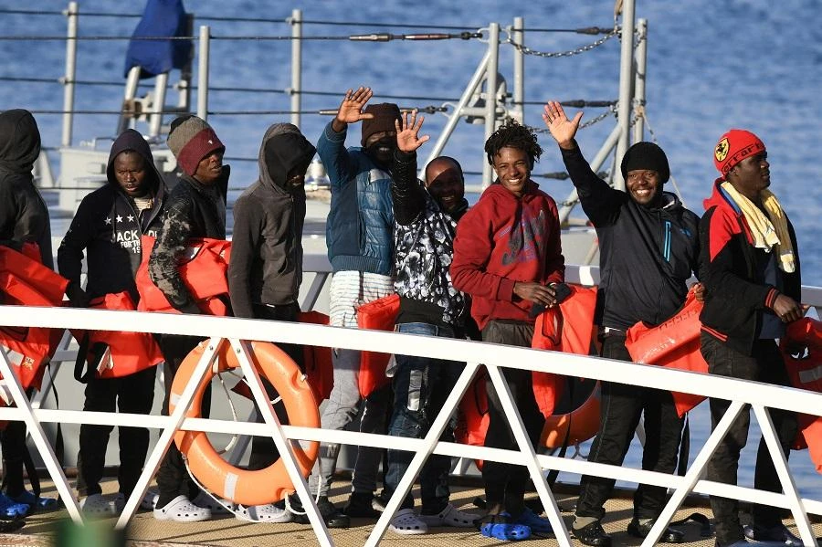 The UN refugee agency said it spoke to the refugees and migrants when they arrived in Malta “exhausted, hungry, and extremely relieved to be on land after three days at sea.” (File/AFP)