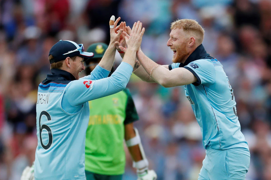 Stokes stars as England thrash South Africa in World Cup opener