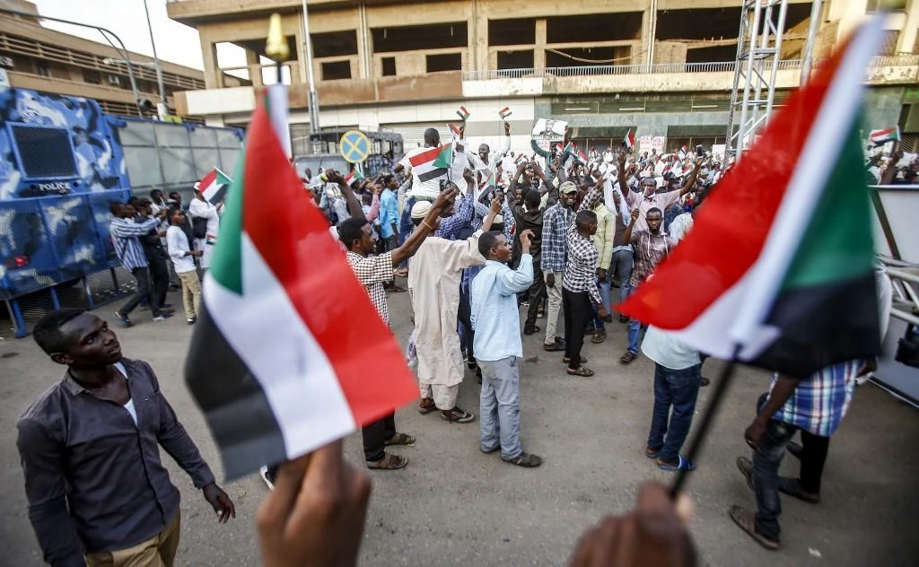 Thousands of Sudanese protesters staged sit-ins in front of the military headquarters in Khartoum since April. (File/AFP)