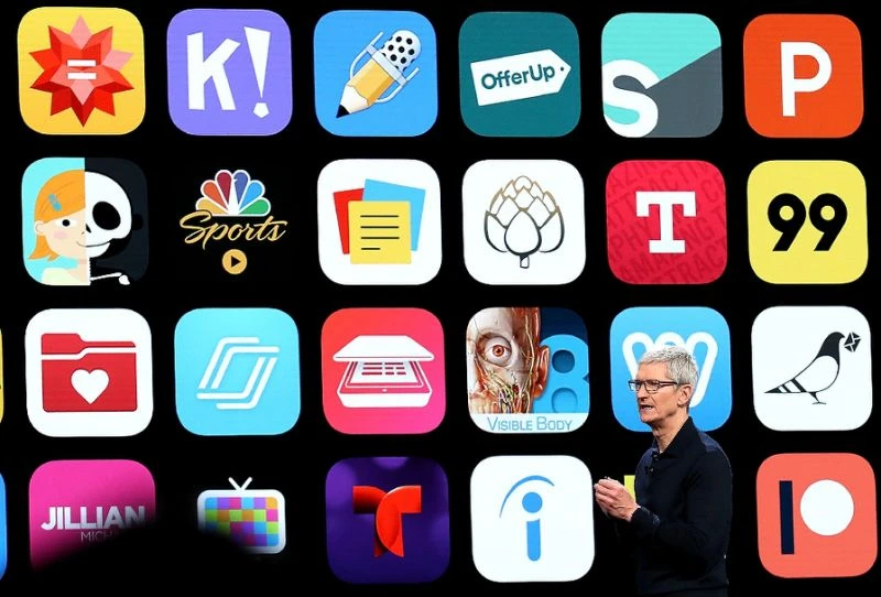 Apple chief executive Tim Cook will likely update App Store revenue figures during his keynote presentation kicking off the company’s annual Worldwide Developers Conference (WWDC) in the Silicon Valley city of San Jose. (File/AFP)