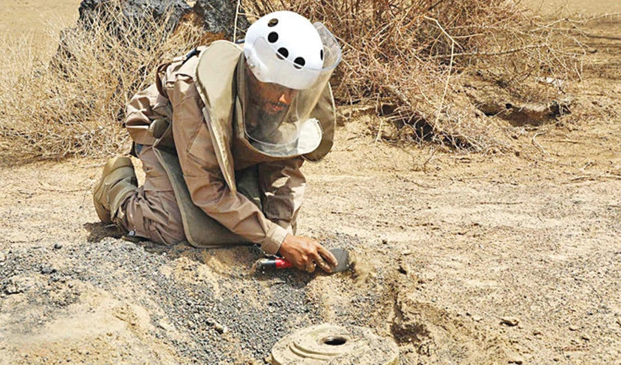 The vast number of mines continues to pose a threat to Yemeni people. (AP/File photo)
