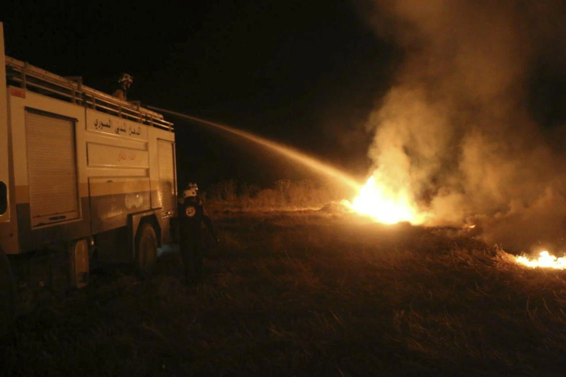Crop fires in parts of Syria and Iraq have been blamed on defeated Daesh group militants in the east seeking to avenge the group’s losses, and on Syrian government forces in the west battling to rout other armed groups there. (File/AP)