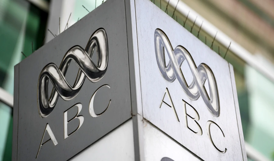 In this file photo taken on September 27, 2018 the logo for Australia's public broadcaster ABC is seen at its head office building in Sydney. (AFP)