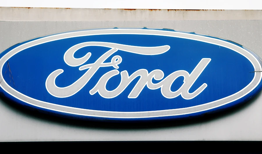 The Ford logo is seen on February 21, 2019. (REUTERS)