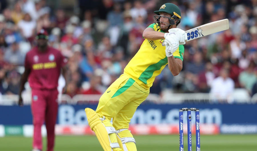 Australia’s Nathan Coulter-Nile plays a shot during the match against West Indies on Thursday. (AP)