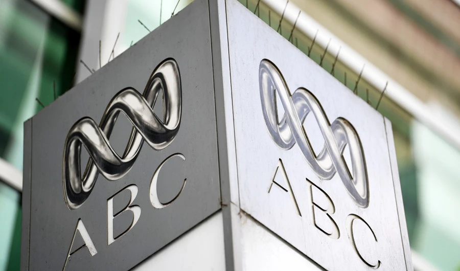 In this file photo taken on September 27, 2018 the logo for Australia's public broadcaster ABC is seen at its head office building in Sydney. (AFP)