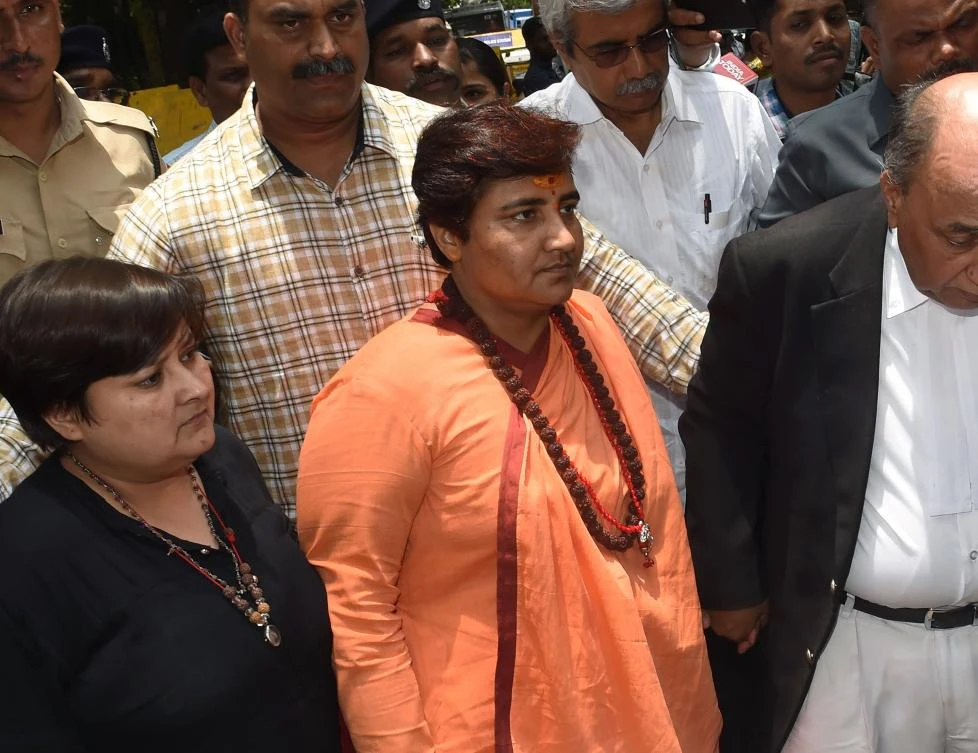 A firebrand Hindu nationalist nun accused of participating in the deadly bombing of a mosque appeared in court on June 7, two weeks after she won a parliamentary seat in India’s election. (AFP)