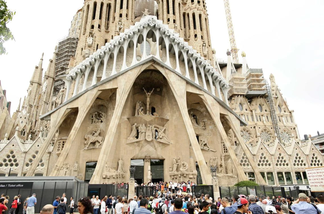 In this Aug. 20, 2017 file photo, dignitaries leave after a Mass at Barcelona's Sagrada Familia Basilica for the victims of the terror attacks, in Barcelona, Spain. (AP)
