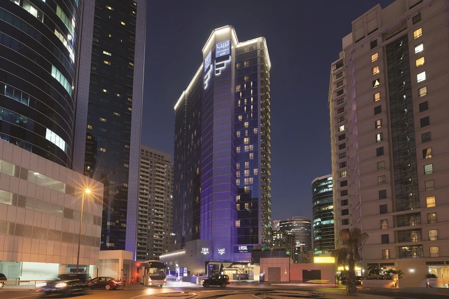 TRYP is located in Barsha Heights and offers a variety of rooms and services. (File/AFP)