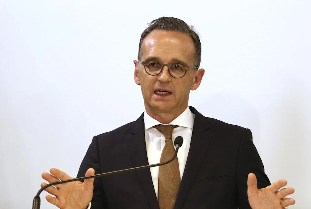 A German diplomatic source confirmed that Foreign Minister Heiko Maas would meet his counterpart Mohammad Javad Zarif and Hassan Rouhani on Monday. (AFP)