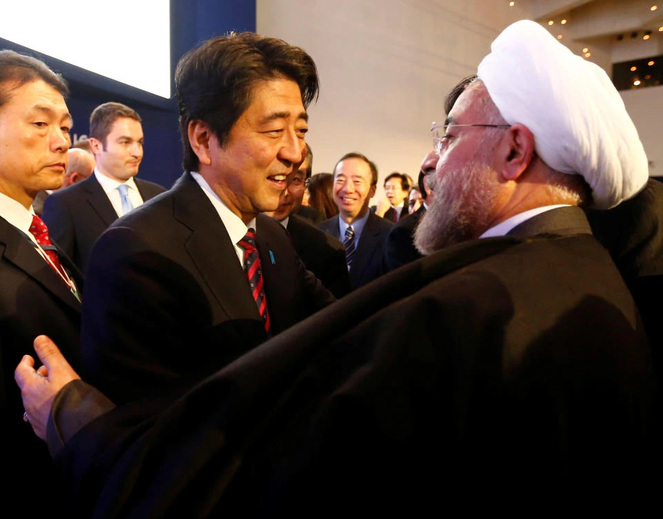 Japanese Prime Minister Shinzo Abe’s trip to Tehran on Wednesday, June 12, 2019, represents the highest-level effort yet to de-escalate tensions between the US and Iran. (AP)
