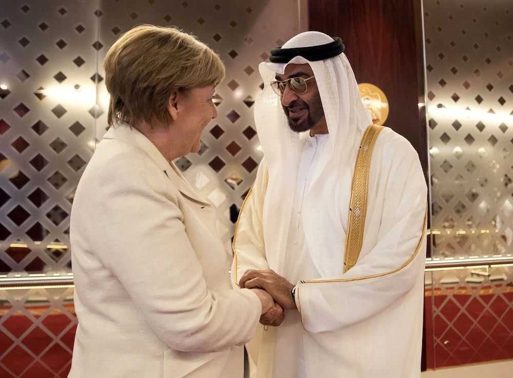 Sheikh Mohamed bin Zayed, Crown Prince of Abu Dhabi and Deputy Supreme Commander of the UAE Armed Forces, will meet German President Frank-Walter Steinmeier and Chancellor Angela Merkel (pictures) during his visit. (File/WAM/AFP)