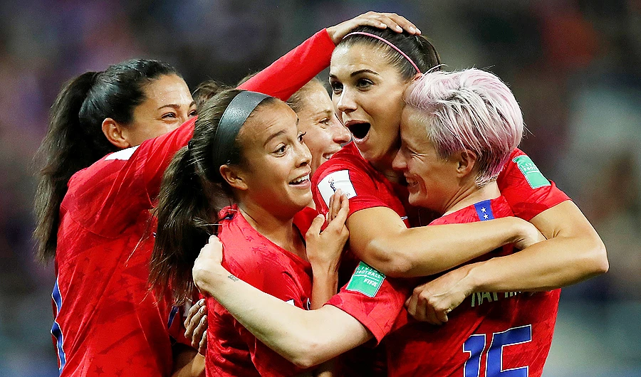 The US team routed Thailand in Stade Auguste-Delaune, Reims, France. (Reuters)