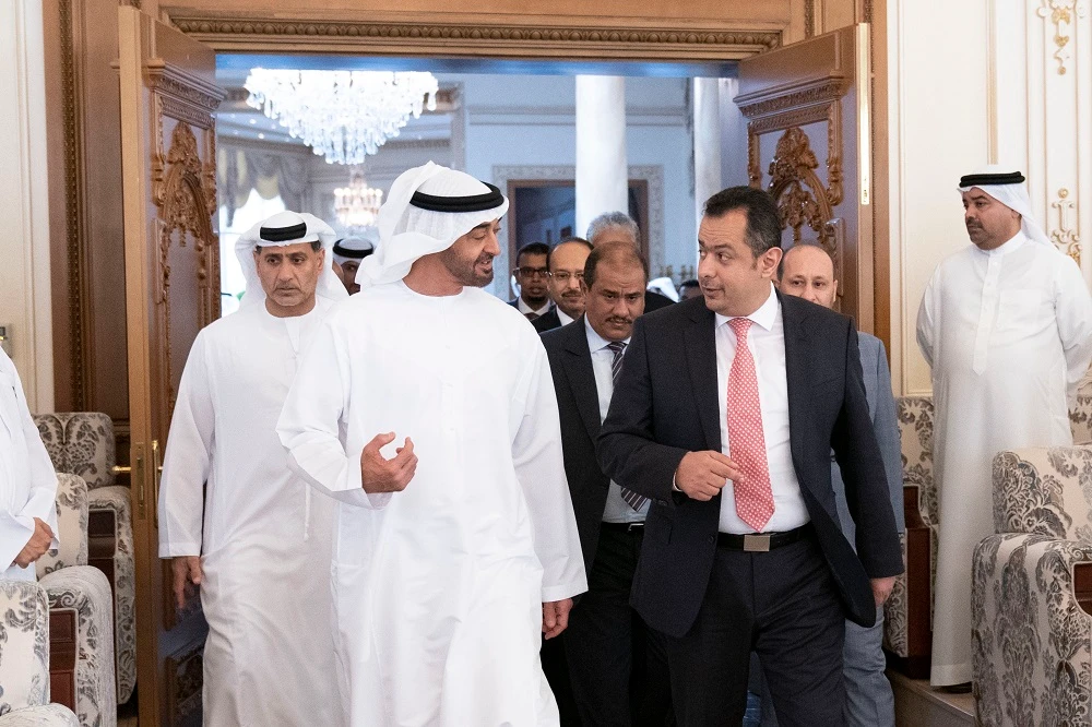The Yemeni prime minister met with Crown Prince of Abu Dhabi Mohamed bin Zayed Al-Nahyan and discussed the latest developments in Yemen. (WAM)