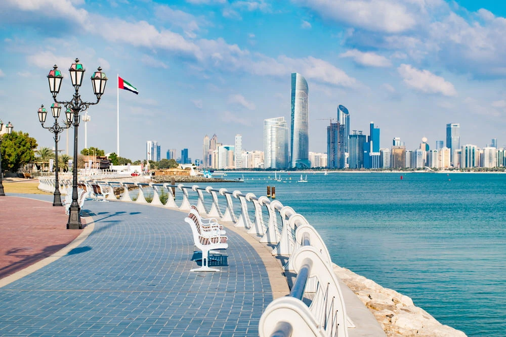 Gulf funds have invested in US real estate for decades. Above, Abu Dhabi Corniche. (Shutterstock)