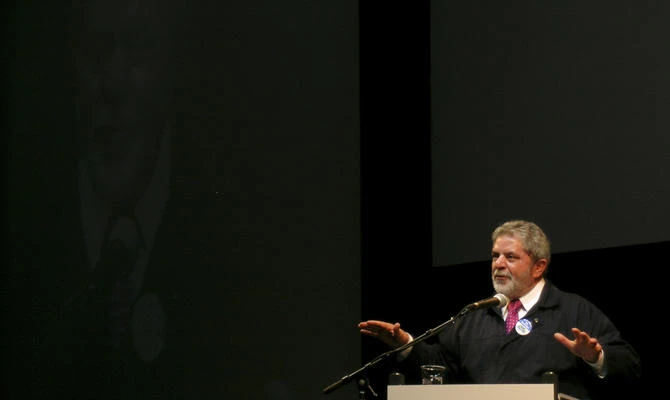 Brazil's President Luiz Inacio Lula da Silva speaks during a ceremony in this Feb. 2, 2004 photo. (Shutterstock)