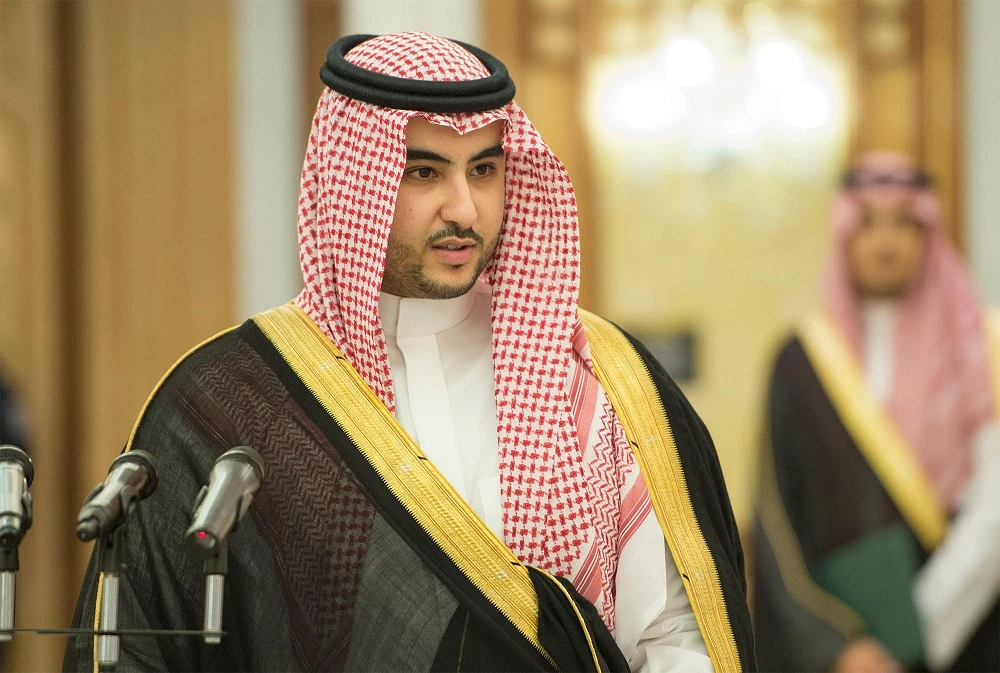 Saudi Arabia’s Deputy Minister of Defense, Prince Khalid bin Salman, slammed that Iranian regime for “spreading chaos” in the Middle East. (File/AFP)