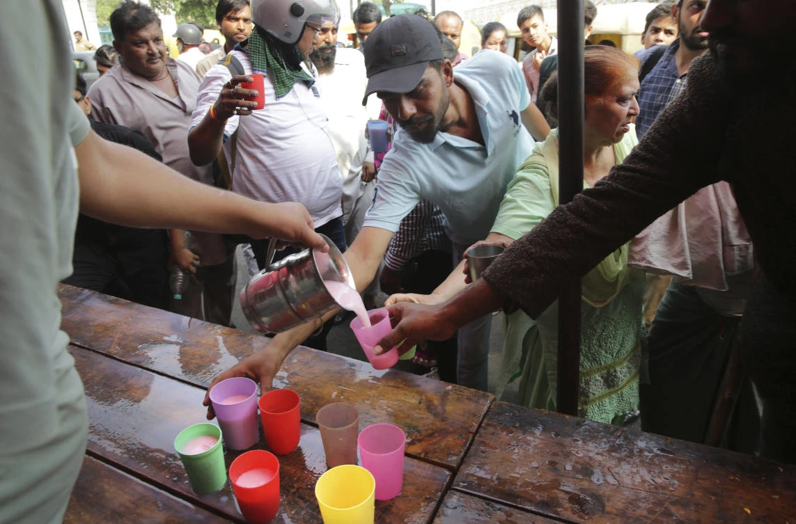 Many parts of India are experiencing heat wave conditions, which typically occur in the pre-monsoon period from April to June, with temperature hovering above 45 degree Celsius. (AP)