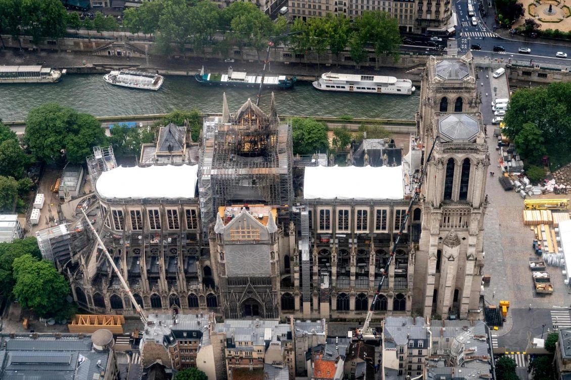 Worshippers in hard hats to attend Notre-Dame’s first mass since fire