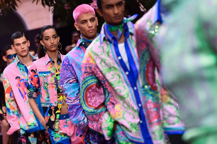 Versace showed off its mix-and-match Spring/Summer 2020 line in Milan. (Supplied)