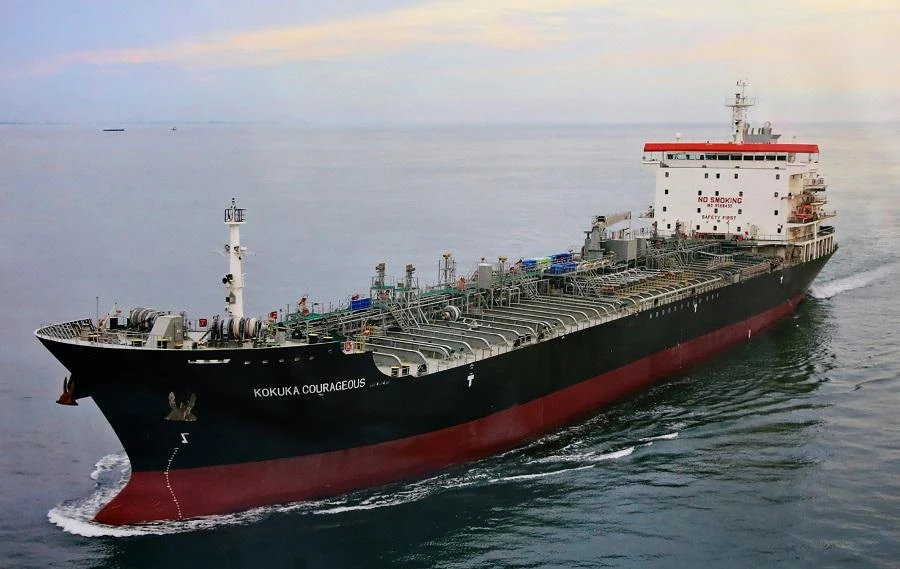 The Kokuka Courageous was carrying highly flammable methanol through the Gulf of Oman on Thursday when it and the Norwegian-operated Front Altair were rocked by explosions. (File/AFP)