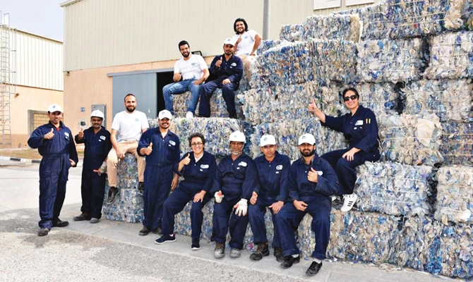 Omniya set up the first PET recycling plant in Kuwait. (Supplied)
