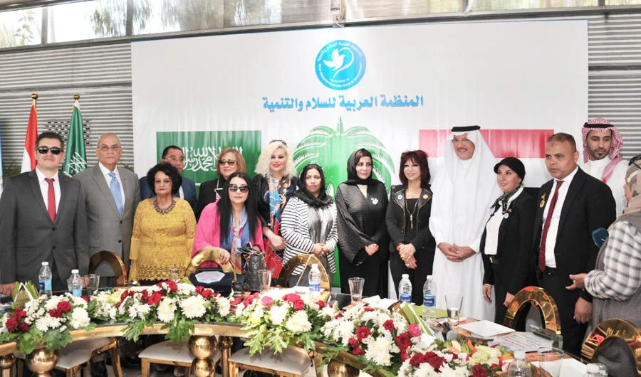 Saudi Ambassador to Egpyt Osama Nuqali attends the inauguration of the ‘Palm of Peace, from the Land of Peace’ initiative in Cairo. (SPA)