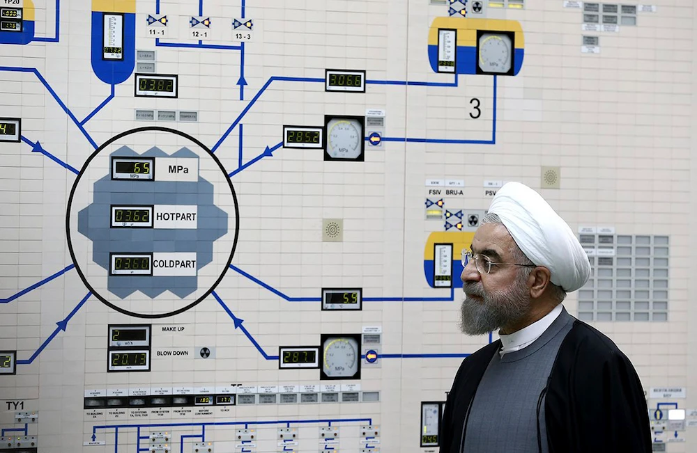 President Hassan Rouhani said last month Iran would stop observing restrictions on its stocks of enriched uranium and heavy water. (AP/File photo)