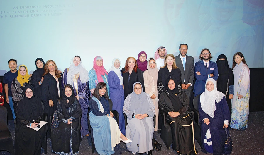 A number of influencers participated in a panel discussion on the role of women in Saudi Arabia.