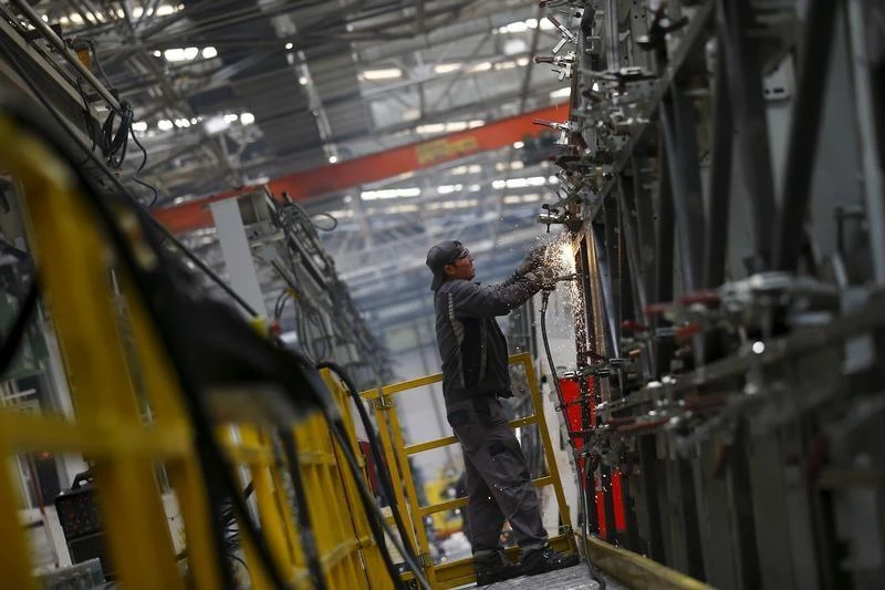 Turkish industrial output slides in April on lira weakness