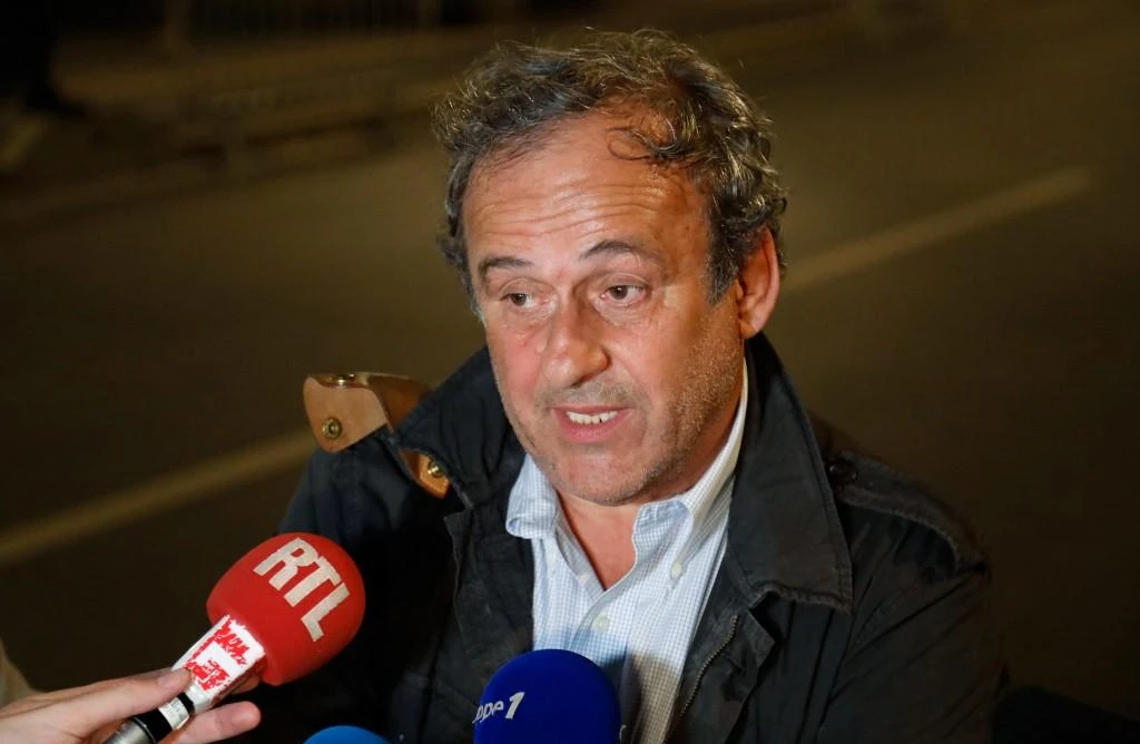 Michel Platini was released at 12:30 a.m. local time. (AFP)