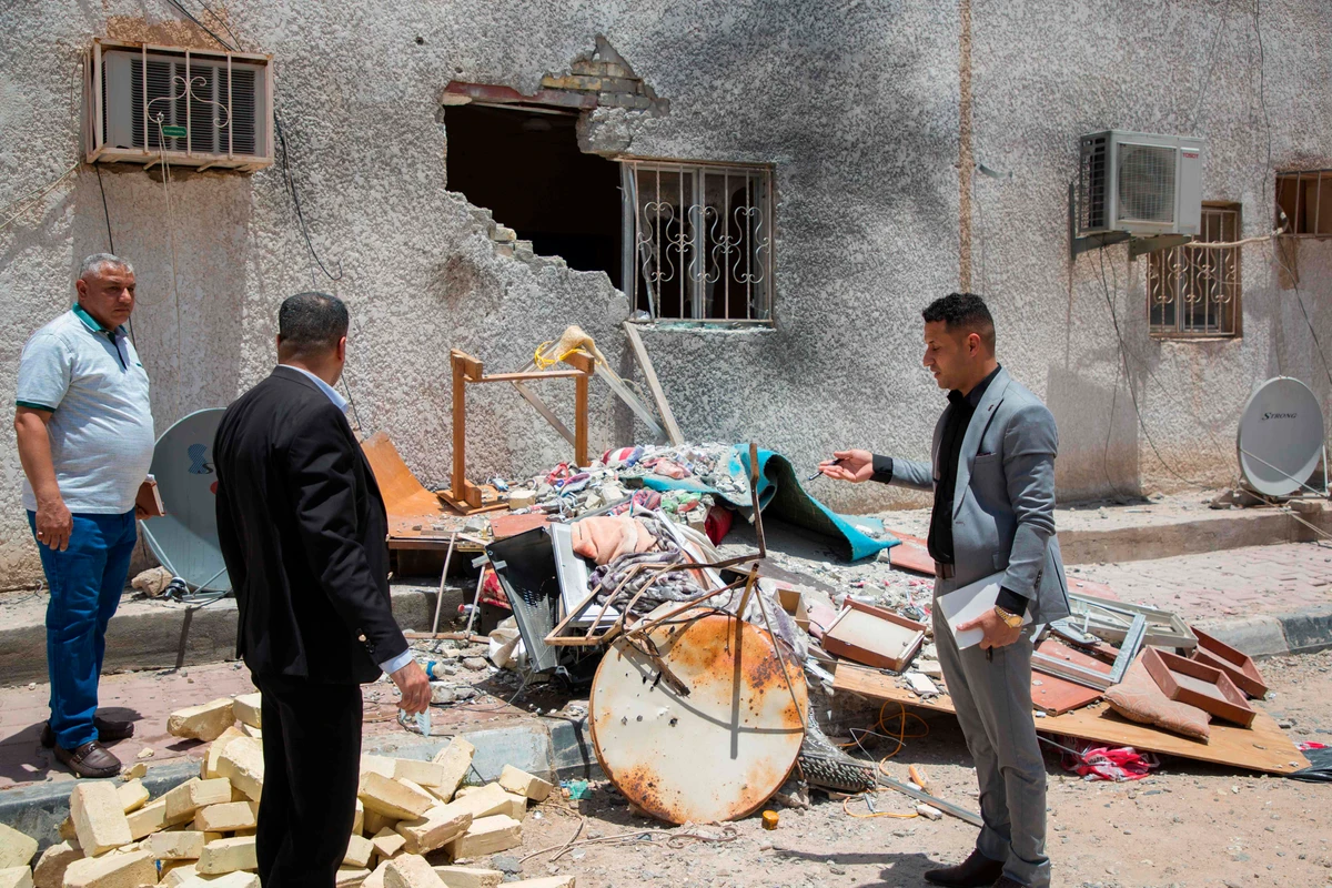 A rocket struck the site of the residential and operations headquarters of several global major oil companies, including US giant ExxonMobil, near Iraq’s southern city of Basra early on Wednesday. (AFP)