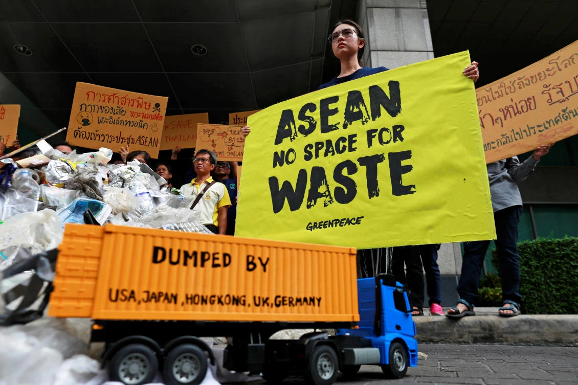 Countries in ASEAN now receive more than a quarter of global plastic waste, most of which comes from developed economies like Canada, the US, Australia, and Japan. (Reuters)