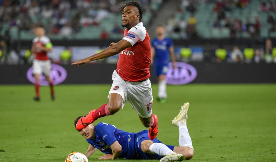Arsenal's Nigerian striker Alex Iwobi. (AFP)