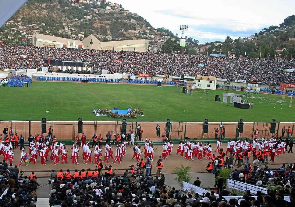Madagascar’s Mahamasina Municipal Stadium holds around 22,000 people. (Getty Images)