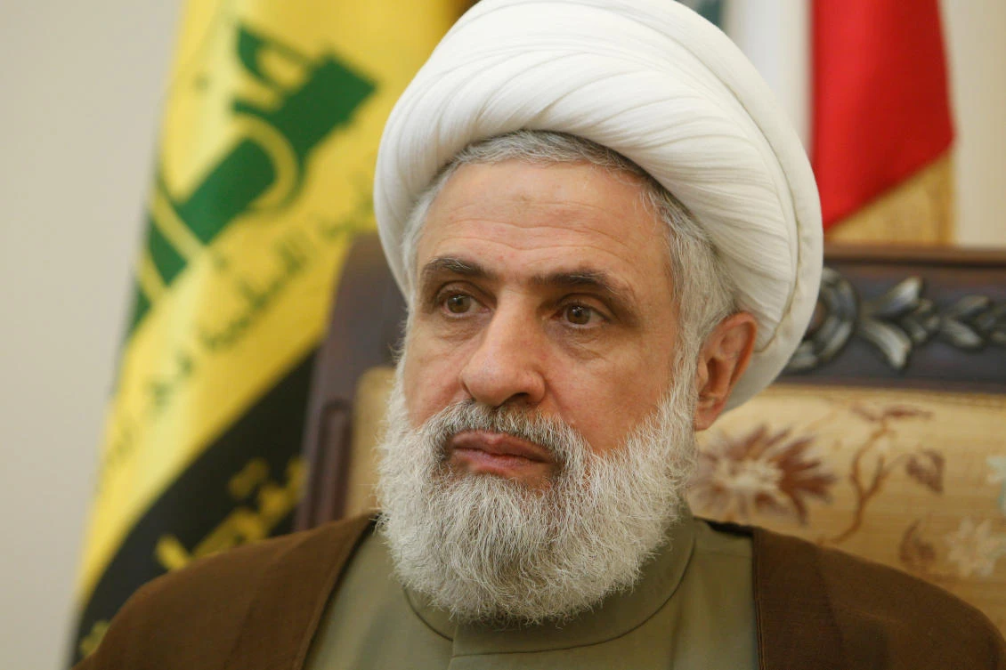 Lebanon's Hezbollah deputy leader Sheikh Naim Qassem is pictured during an interview with Reuters at his office in Beirut's suburbs, Lebanon August 3, 2016. (File/Reuters/Aziz Taher)