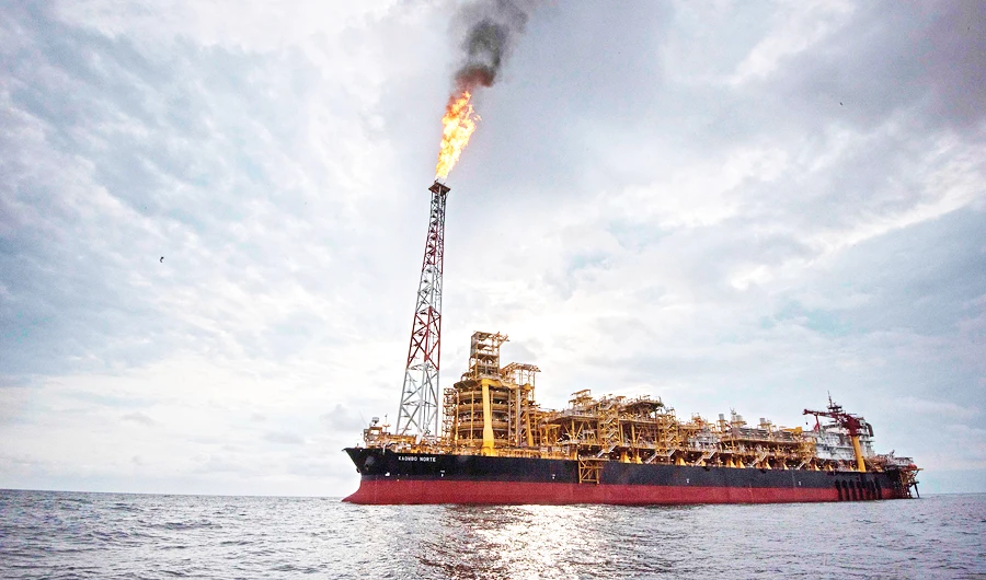A floating production storage and offloading vessel in the Atlantic Ocean. Increasing production from the US could help to keep oil prices under pressure, according to analysts. (AFP)