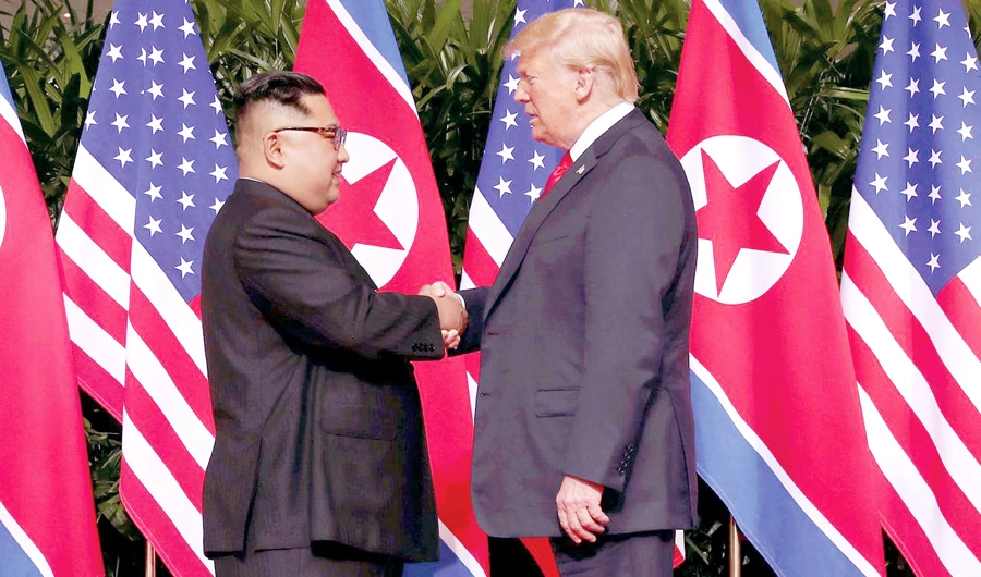 US President Donald Trump's offer to meet Kim Jong Un represents a change from his previous position. (Reuters/File)