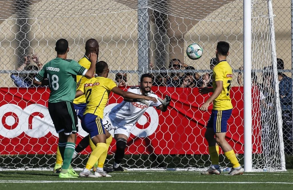 The first leg of the final was played by Khadamat Rafah and Balata FC, ending in 1-1. (File/AFP)
