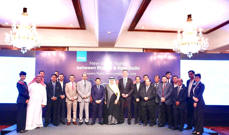 The ceremony was attended by Saudi Arabia’s Deputy Head of Mission to India Tareq Rashwan as well as a delegation from India’s Directorate General of Civil Aviation and Flynas officials.
