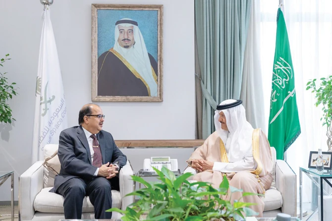 Indian ambassador in talks with Saudi Space Commission chief