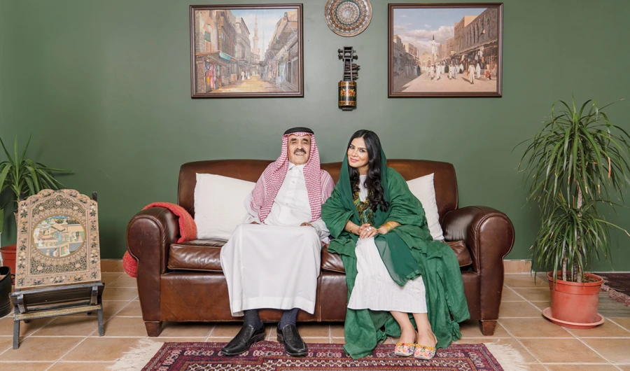 Rana Al-Kadi and her father. (AN photo by Ziyad Alarfaj)