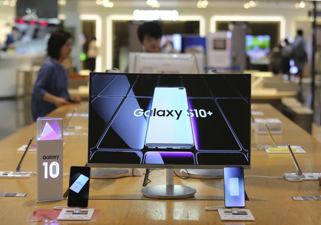 Samsung is bracing for the impact of tightened Japanese controls on exports of high-tech materials used in semiconductors and displays. (AP)