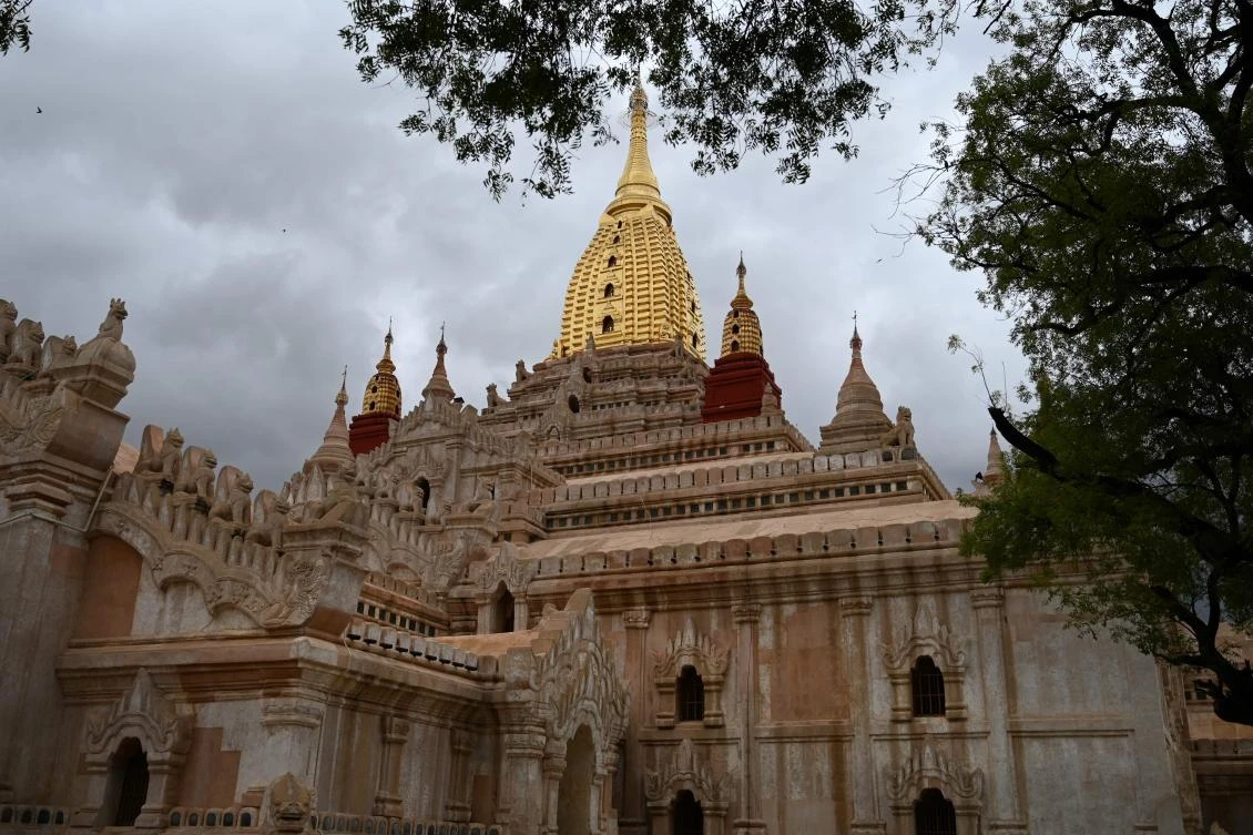 A view of the Ananda Buddhist temple in Bagan on July 6, 2019. (AFP)