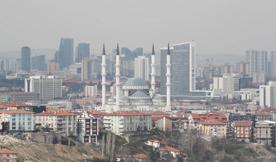 A general view of residential and commercial areas in Ankara, Turkey, April 1, 2019. (REUTERS)