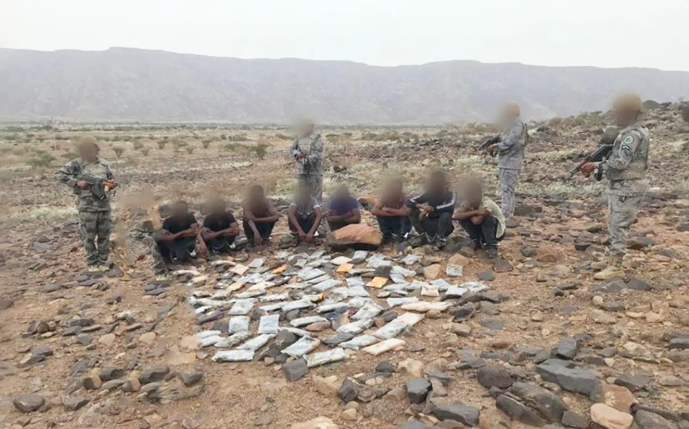Aside from protecting the Kingdom against illegal migrants and armed intruders, Saudi Border Guards also guard against drug traffickers. (SPA)