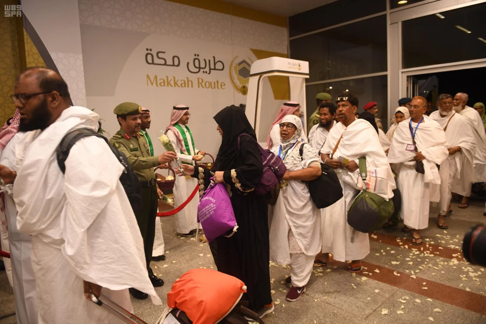 Bangladeshi pilgrims arriving at King Abdulaziz International Airport under Makkah Route Initiative. (SPA)