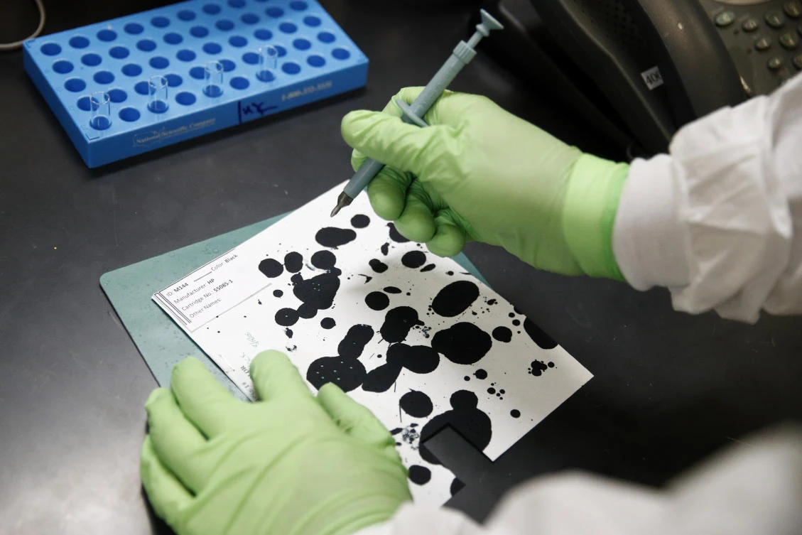 Cabinet of curiosities: 15,000 ink samples at Secret Service