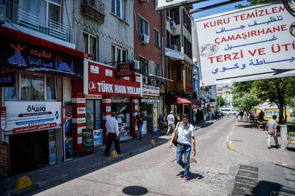 Syrian shopkeepers hope that putting up more signage in Turkish than in Arabic will help ease tensions. (File/AFP)