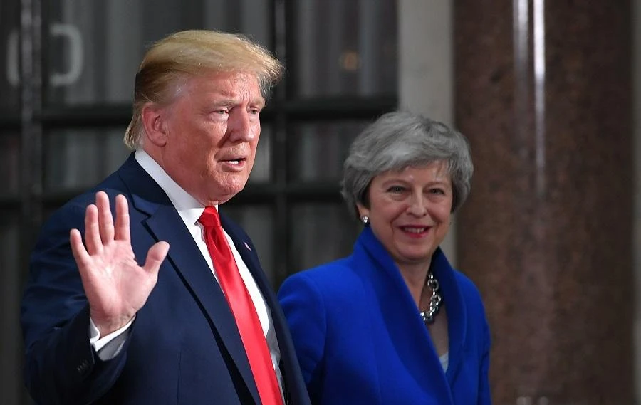 US President Donald Trump recently met with British Prime Minister Theresa May during the former’s state visit in the UK. (File/AFP)